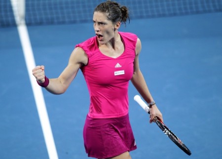 Andrea Petkovic wins the award for the best celebrator dancer on the circuit