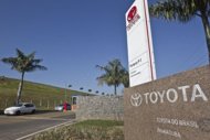 View of the Toyota plant in Indaiatuba, Brazil. Japan's Toyota, the world's biggest carmaker, on inaugurated a $600 million plant in the southeastern state of Sao Paulo, its third in Brazil, with the aim of producing 70,000 cars a year initially. (AFP Photo/Nelson Almeida)