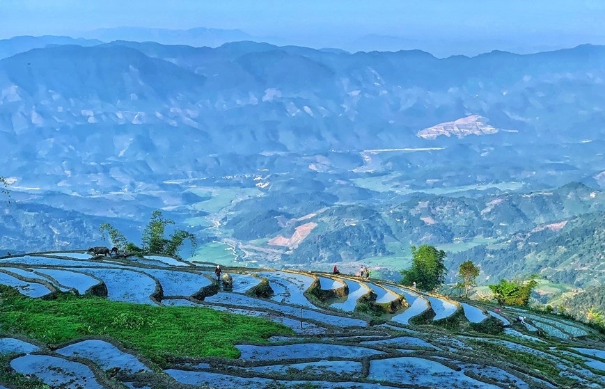Y Ty rice terraces in pouring-water season (photos) - Vimarsana News