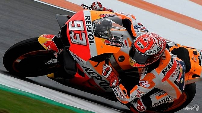 Champion In Waiting Marquez Tops Valencia Moto Gp Practice - 